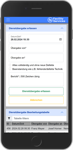 Dienstübergabe